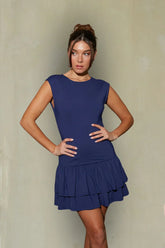 Olivia Drop Waist Fit and Flare Mini Dress