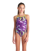 Bañador arena Feel para niña Soap Bubbles Light Drop Back Violeta Multi