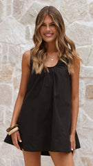 Vika Mini Dress - Black