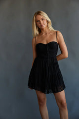 Ivy Lace Bustier Babydoll Mini Dress