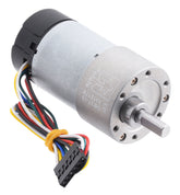19:1 Metal Gearmotor 37Dx68L mm 12V with 64 CPR Encoder (Helical Pinion)