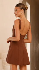Rafiki Mini Dress - Chocolate