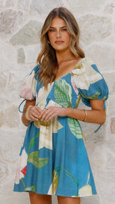 Tammy Mini Dress - Blue Orchid