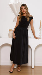 Immy Midi Dress - Black