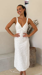 Tallulah Midi Dress - White