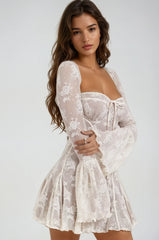 Anissa Vintage Lace Mini Dress