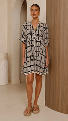 Tabitha Mini Dress - Cortana Print