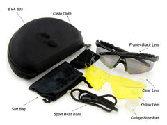 OCCHIALE BALISTICO ANTIAPPANNAMENTO 3 LENTI + KIT VISTA OPENLAND