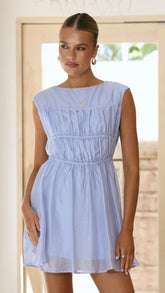 Masha Mini Dress - Blue
