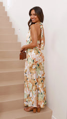 Oralia Maxi Dress - Yellow Floral