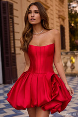 Sherri Hill 57280 - Strapless Mikado Bubble Skirt Dress