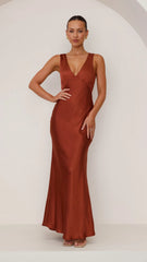 Sofia Maxi Dress - Rust
