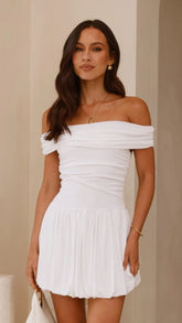 Manalla Mini Dress - White