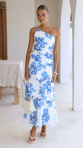 Nalani Maxi Dress - Blue Floral