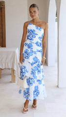 Nalani Maxi Dress - Blue Floral