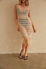Waikiki Crochet Midi Dress