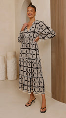 Lani Maxi Dress - Cortana Print