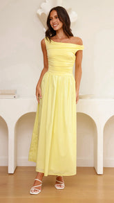 Immy Midi Dress - Yellow