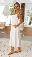 Zoey Midi Dress - Natural