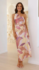 Lana Maxi Dress - Pink/Purple Floral