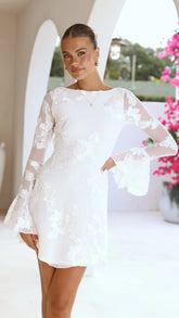Lanesia Mini Dress - White
