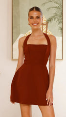 Mady Mini Dress - Wine