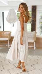 Zoey Midi Dress - Natural