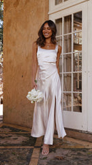 Alaria Maxi Dress - Champagne