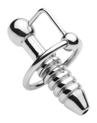 Xl Ribbed Urethral Sound With Hollow Core