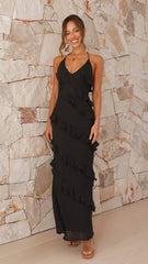 Sophia Maxi Dress - Black