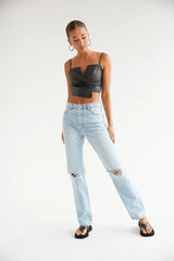 Heidi Jeans in Holiday Blue Organic
