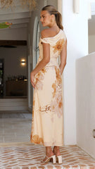 Wanita Off The Shoulder - Butter Floral