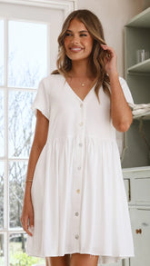 Courtney Mini Dress - White