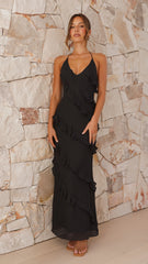 Sophia Maxi Dress - Black