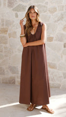 Scout Maxi Dress - Chocolate