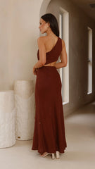 Abia Maxi Dress - Chocolate