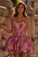 Sherri Hill Brocade Bubble Skirt HoCo Dress 57367