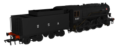 USATC S160 2-8-0 Black with U.S.A on Tender No.5197 (as Preserved) Steam Locomotive