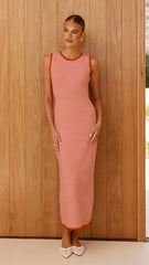 Leilah Maxi Dress - Red Stripe