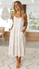 Zoey Midi Dress - Natural