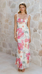 Katana Midi Dress - Spring Floral