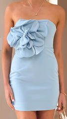 Xanbi Mini Dress - Blue