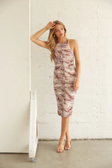 Monserrat Mesh Midi Dress