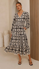 Lani Maxi Dress - Cortana Print