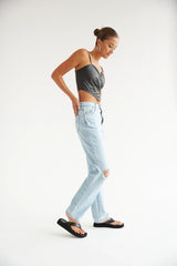 Heidi Jeans in Holiday Blue Organic