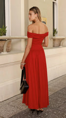 Manalla Maxi Dress - Cherry