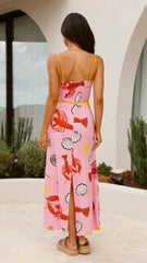 Oceania Maxi Dress - Shell Lover Print