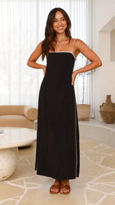 Aisha Maxi Dress - Black