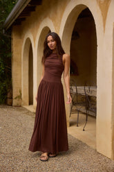 Nalla Maxi Dress Brown