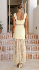 Zurina Maxi Dress - Yellow